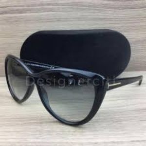 New Tom Ford Malin TF 230 01B Black Sunglasses